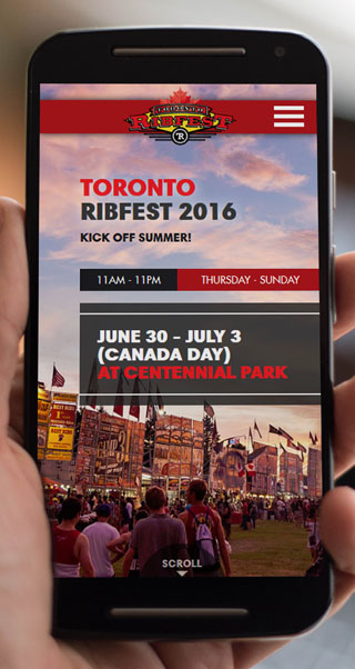 Toronto Ribfest - Website Design and Development